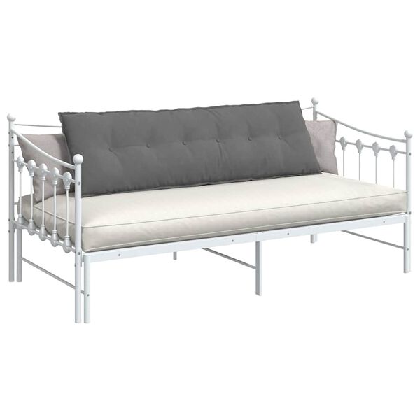 vidaXL Poduszka na plecy Ciemnoszary 160 x 50 cm Tkanina mikrofibrowa