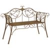 vidaXL Ławka ogrodowa 2-Liczba miejsc 130 x 47 x 90 cm Stal