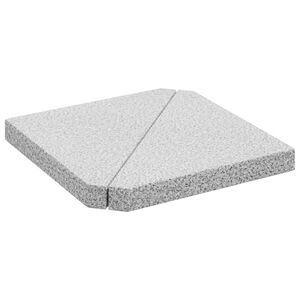 vidaXL Obciążniki do parasoli 2 szt., szare, granitowe, tr&oacute;jkątne, 14 kg