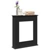 vidaXL Obudowa kominka, czarna, 75x20x87,5cm, materiał drewnopochodny