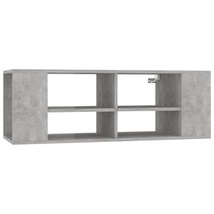 vidaXL Wisząca szafka pod TV, szarość betonu, 102x35x35 cm