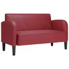 vidaXL Sofa dwuosobowa w kolorze czerwonego wina 110 cm