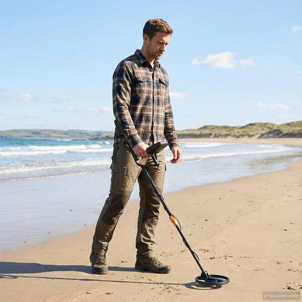 vidaXL Wykrywacz metali z wyświetlaczem LCD 3 modele rdzeń 19 cm