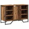 vidaXL Szafka pod umywalkę z p&oacute;łką Stare drewno 91 x 35 x 60 cm
