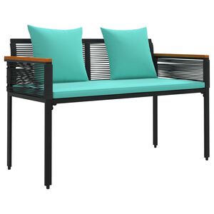 vidaXL Ławka ogrodowa 2 -Seater 117 x 54 x 74.5 cm polirattan