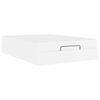 vidaXL Rama ł&oacute;żka z materacem z materacem 2 pcs Biały PVC