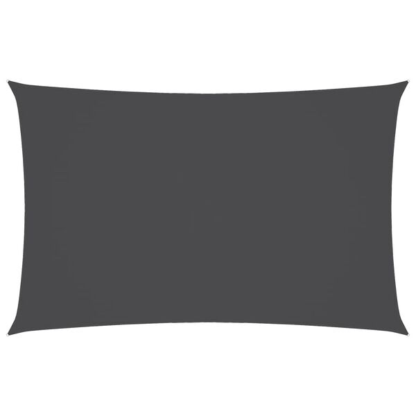 vidaXL Prostokątny żagiel ogrodowy, tkanina Oxford, 2,5x5 m, antracyt