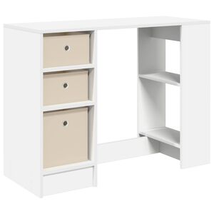 vidaXL Biurko Biały 100 x 40 x 75 cm Drewno inżynieryjne