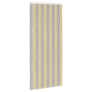 vidaXL Firanka owadobojna z chenillu Szary i beżowy 100 x 230 cm