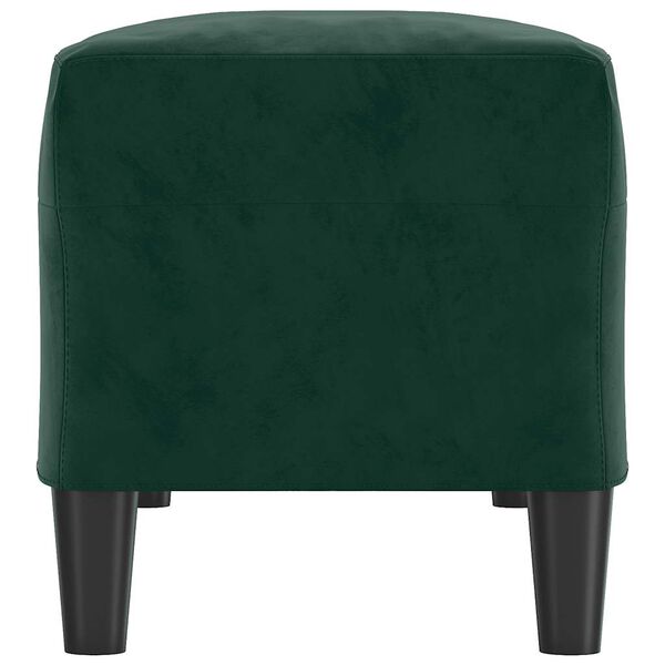 vidaXL Ławka, ciemnozielona, 100x35x41 cm, tapicerowana aksamitem