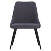 vidaXL Krzesła stołowe, 6 szt., ciemnoszare, obite tkaniną