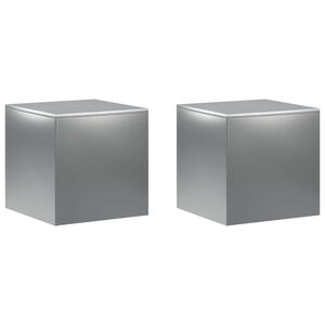 vidaXL Stojak na rośliny 2 pcs srebrny 40 x 40 x 40 cm Stal nierdzewna