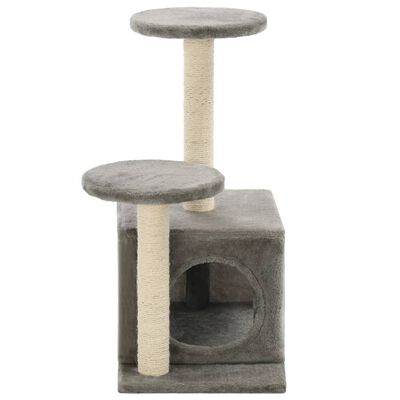 vidaXL Drapak dla kota z sizalowymi słupkami, 60 cm, szary
