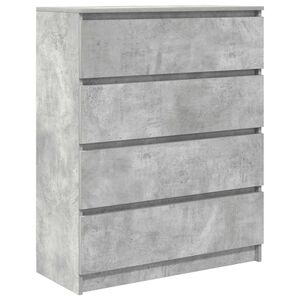 vidaXL Komoda Betonowa Szara 80x35x99 cm Drewno klejone