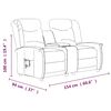 vidaXL 2-osobowy fotel rozkładany, jasnoszary, obity mikrofibrą