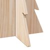 vidaXL Drewniana choinka do udekorowania, 59,5 cm, lite drewno sosnowe