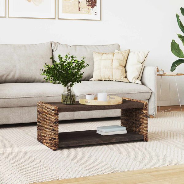 vidaXL Stolik boczny Naturalny 44.5 x 45 x 45 cm Lite drewno mahoniowe