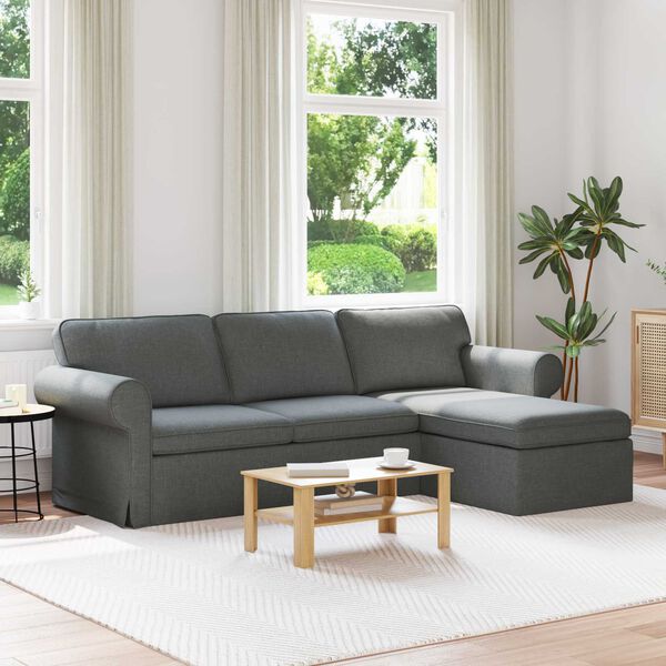 vidaXL Sofa Ciemnoszary