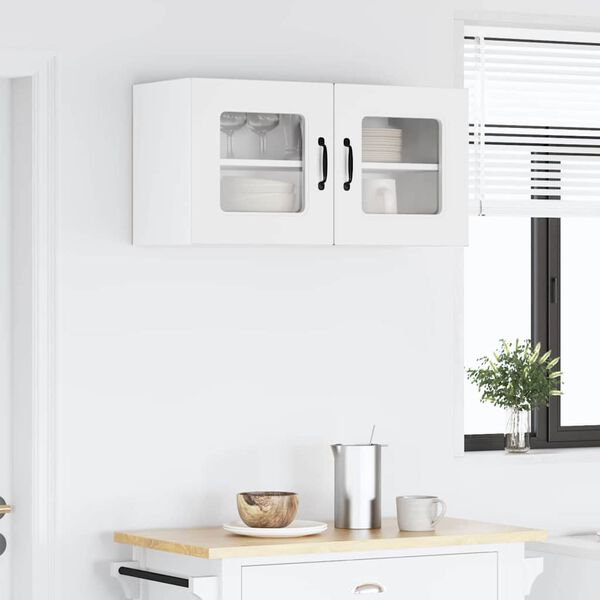 vidaXL Szafka kuchenna z przechowywaniem Kalmar Biały 80 x 31 x 40 cm