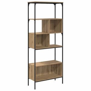 vidaXL P&oacute;łka na książki 7 poziomy 76 x 33 x 188,5 cm Dąb rzemieślniczy