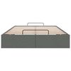 vidaXL Rama łóżka otomana bez materaca, szara, 120x200 cm, tkanina