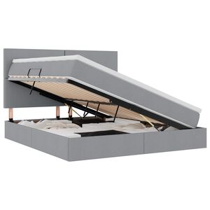 vidaXL Ł&oacute;żko z miejscem na przechowywanie i materacem 180 x 200 cm