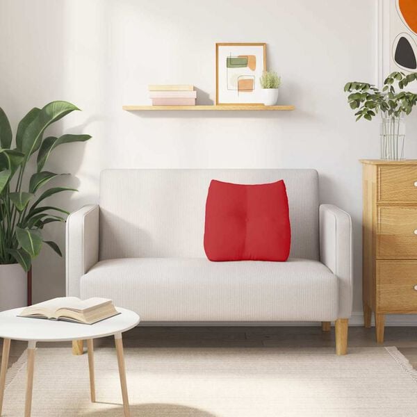 vidaXL Poduszka na plecy Czerwony 45 x 24 x 50 cm tkanina