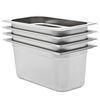 vidaXL Pojemniki gastronomiczne 4 szt. GN 1/3, 150 mm, stal nierdzewna