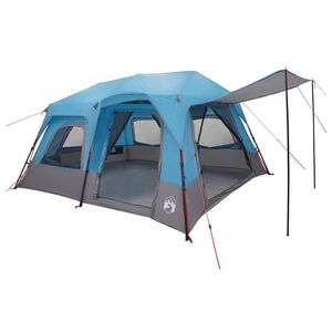 vidaXL Namiot Instant 8-osobowy niebieski Polyester 185T z powłoką PU