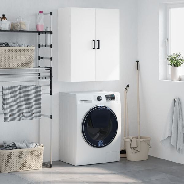 vidaXL Szafka wisząca, biała, 69,5x34x90 cm