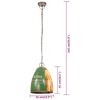 vidaXL Industrialna lampa wisząca, 25 W, kolorowa, okrągła, 32 cm, E27