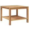vidaXL Stolik kawowy Brązowy 60 x 60 x 45 cm Lite drewno teakowe