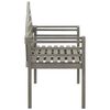 vidaXL Ławka ogrodowa Queen z poduszką, 135 cm, drewno akacjowe, szara