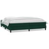 vidaXL Ł&oacute;żko typu Box Spring z materacem Ciemnozielone 180x220 cm