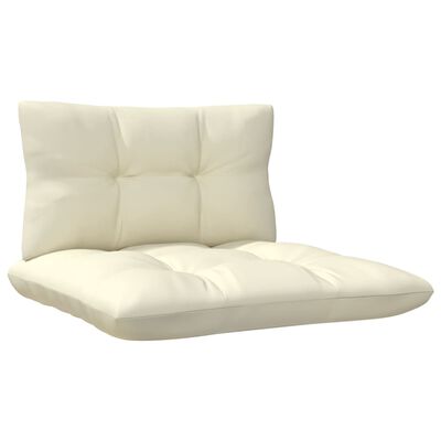 vidaXL Ogrodowa sofa środkowa z poduszkami, miodowy brąz, lita sosna