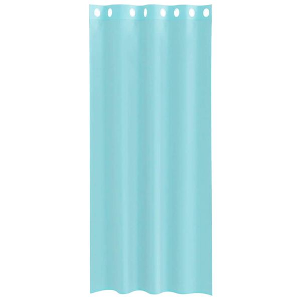 vidaXL Zasłony woalowe z przelotkami 2 szt. Turkusowe