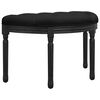 vidaXL Ławka, czarna, 81,5x41x49 cm, obita aksamitem