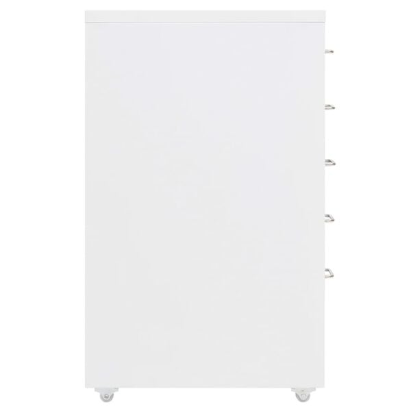 vidaXL Mobilna szafka kartotekowa, biała, 28x41x69 cm, metalowa