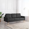 vidaXL 3-osobowa sofa, ciemnoszara, tapicerowana tkaniną