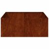 vidaXL Doniczka Rusty 100x100x40 cm Stal nierdzewna
