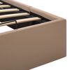 vidaXL Rama łóżka z podnośnikiem, cappuccino, ekoskóra, 160 x 200 cm