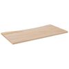 vidaXL Blat biurka, 100x50x2,5 cm, lite drewno sosnowe