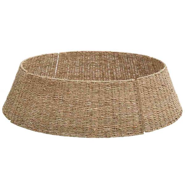 vidaXL Kołnierz do Choinki Brązowy 105 x 105 x 28 cm Trawa morska