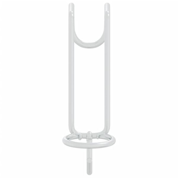 vidaXL Przenośny haczyk na karmidło, srebrny, stal galwanizowana