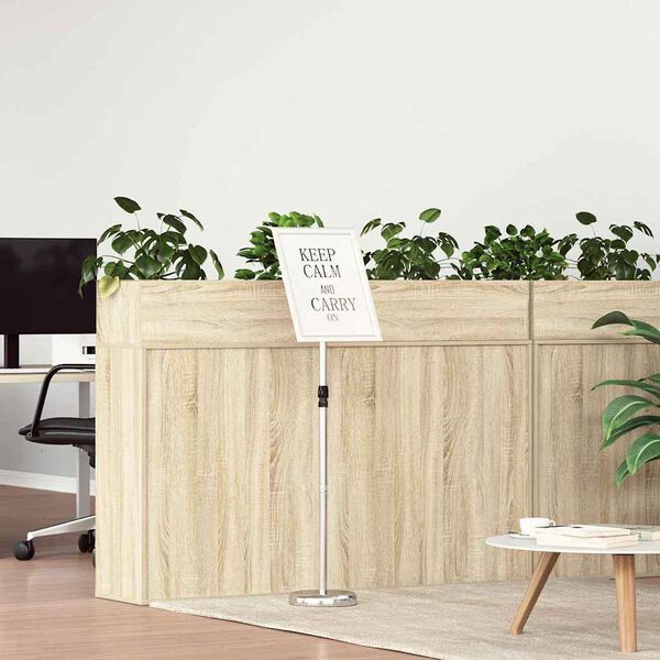 vidaXL Stoiska na targi Srebrny 25 x 25 x 125 cm Aluminium