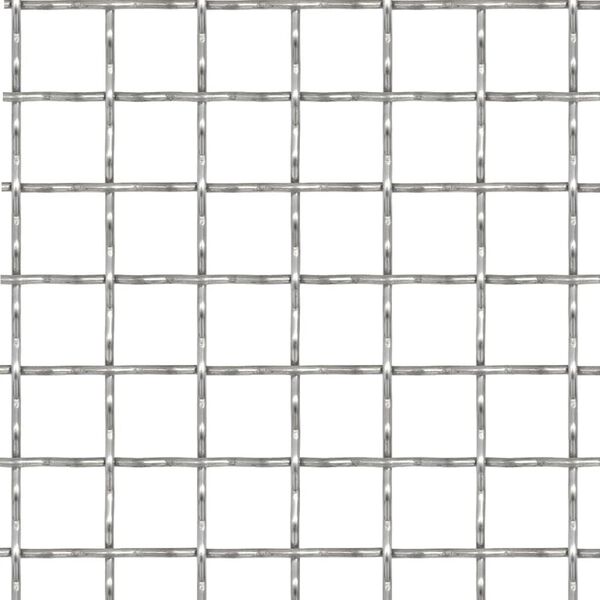 vidaXL Siatka ogrodzeniowa, stal nierdzewna, 50x50 cm, 11x11x2 mm