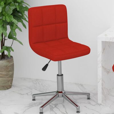vidaXL Obrotowe krzesło biurowe, winna czerwień, sztuczna skóra