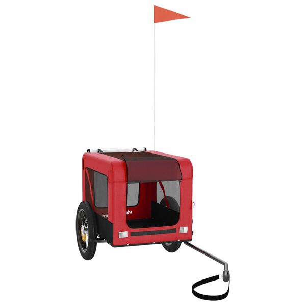 vidaXL Przyczepka rowerowa dla zwierząt, tkanina Oxford i żelazo