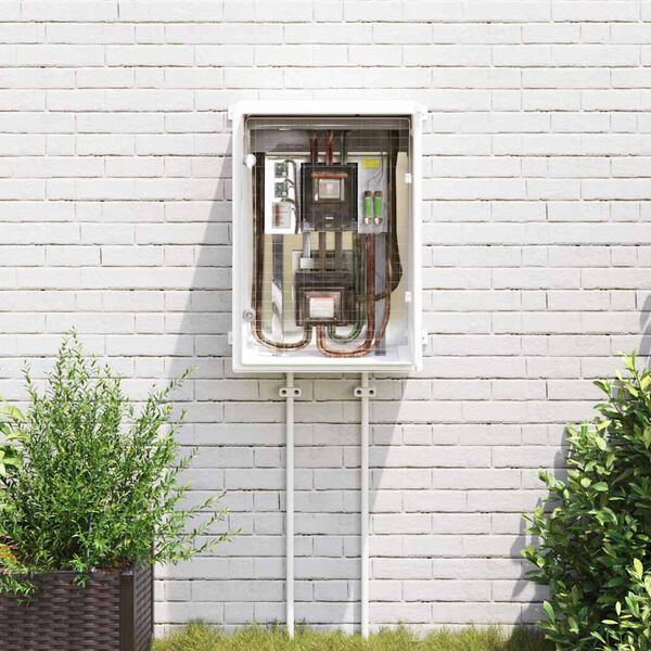 vidaXL Szafka sterownicza Szary 50 x 24,5 x 70 cm Plastik ABS