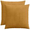 vidaXL Poszewka na poduszkę 2 pcs ALMELO ż&oacute;łty 60 x 60 cm sztruks
